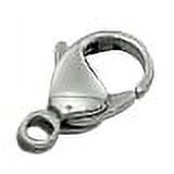316 Surgical Stainless Steel Lobster Claw Clasps Stainless Steel Color 15x9mm Hole: 2mm
