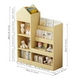 thumbnail image 7 of Children Bookshelf with 6 Compartments and 2 Baskets, SHINPT Small Bookshelf for Kids, Wooden Bookcase for Nursery, School, Kindergarten, Nursery Storage for Playroom, Bedroom, Hallway, Living Room, 7 of 7