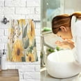 thumbnail image 7 of Yayeee 100% Cotton Hand Towels for Bathroom 16" x 28" Soft Absorbent Kitchen Towel, Beige Sunflowers, 7 of 7