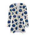 thumbnail image 6 of IYYVV Halloween Cardigan Pumpkin Goast Witch 2026 Halloween Sweaters for Women Long Sleeve Oversized Cardigan Royal Blue M, 6 of 7