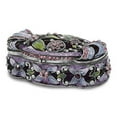 thumbnail image 4 of Bejeweled Pewter SECRET GARDEN Floral Trunk Trinket Box Design, 4 of 7