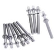 thumbnail image 4 of 10x Metal Drum Tight Screw Screw Rods Replacement Musical Instrument Accessory Drums Accessories Mounting Hardware Tension Rods Percussion 5mmx100mm, 4 of 9