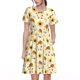 thumbnail image 1 of Balery Watercolor Bee Honey Honeycomb Bee Vestidos sueltos de manga corta para mujer, vestidos de verano 2025, vestidos casuales de corte A con vuelo., 1 of 6