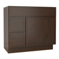 thumbnail image 6 of Vanity Art 36" W Birch Plywood Freestanding Single Base 2 Drawers Storage Cabinet with Soft Close Door, 6 of 9