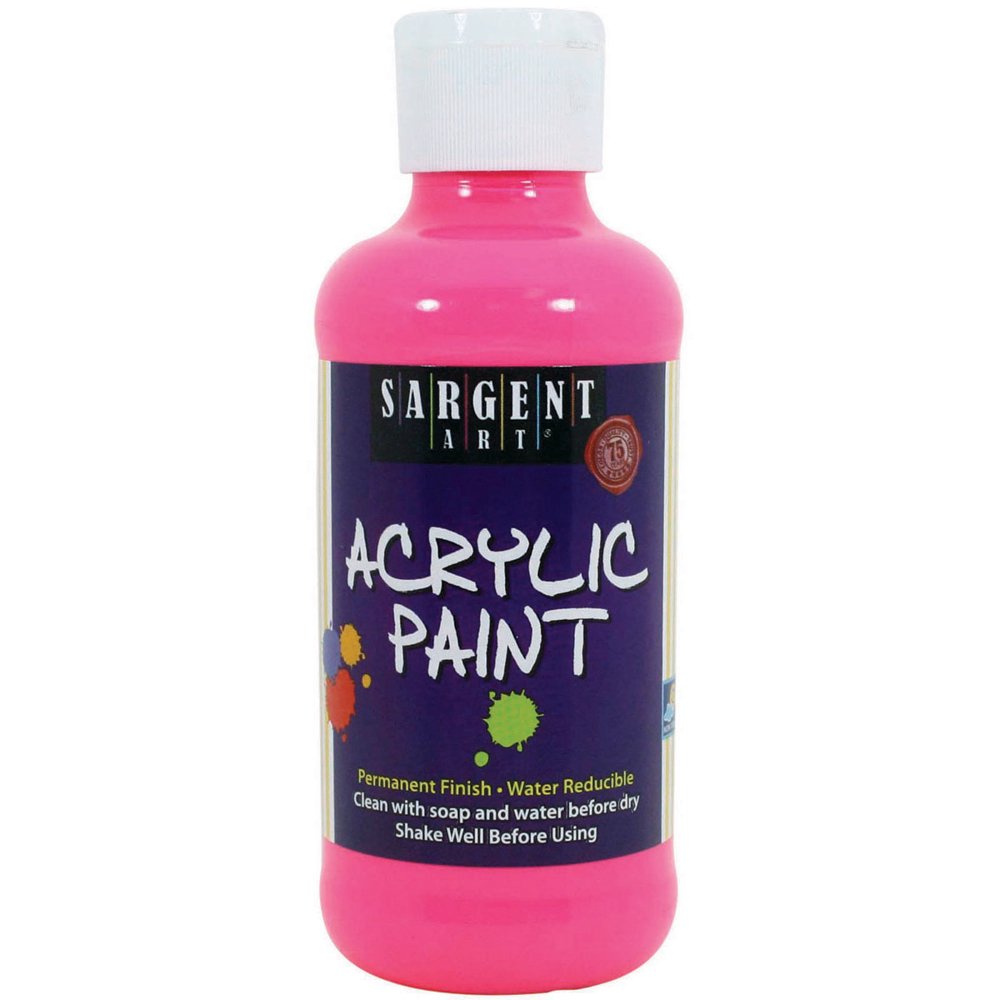 Fluorescent Acrylic Paint 8ozPink