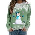 thumbnail image 2 of Puntoco Mujer Otoño e Invierno Impreso Camiseta Suelta Manga Larga Blusa Cuello Redondo Casual tops Puntoco Puntoco-2590, 2 of 6