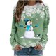 thumbnail image 2 of Pntutb Mujer Otoño e Invierno Impreso Camiseta Suelta Manga Larga Blusa Cuello Redondo Casual tops Pntutb Pntutb-2590, 2 of 6