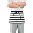 thumbnail image 2 of Minimalist Black and White Stripe Multi Pocket Short Apron Waterproof, Adjustable 96.5in Belt for various occasions, 2 of 7