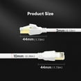 thumbnail image 5 of Dutevolns Cat 8 Ethernet Cable 3.28 FT , Outdoor&Indoor, High Speed Cat 8 LAN Network Cable, 40Gbps 2000MHz RJ45 Flat Internet Computer Patch Cord, S/FTP UV Resistant for Router/Modem/Gaming, 5 of 9