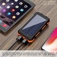 thumbnail image 5 of BAOKALER Solar Power Bank, Portable Charger, 20000mAh Solar Charger with LED Flashlight, IP65 Waterproof External Backup Battery Pack Perfect for Camping, Outdoor Activities, 5 of 18
