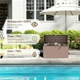 thumbnail image 3 of Decksplore 80Gal Lockable Deck Box, Waterproof Outdoor Storage for Patio Cushions, Pool Toys & Garden Tools - UV-Resistant, Rattan Texture, Brown, 3 of 8