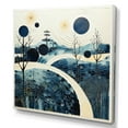 thumbnail image 2 of Designart "Minimalist Oasis Blue Beige Mid Century I" Abstract Collages Wall Decor, 2 of 5
