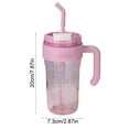 thumbnail image 2 of ACDANC 2026 New Plastic Tumbler with Lid,Straw and Handle,Leak-Proof Bpa-Free Cup,Reusable Tumbler for Iced Coffee,Milkshakes,Sports Drinks,Beer, 2 of 3