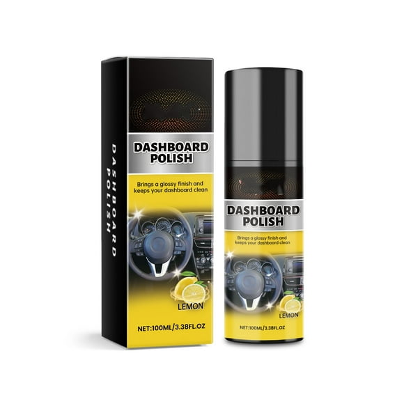 Abrillantador y limpiador para interiores de coche | Botella pulverizadora de 100 ml | Limpia, protege y abrillanta superficies de cuero, plástico y vinilo | Fórmula antiestática y antiincrustante