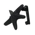 thumbnail image 2 of Moby Dick Specialties Rustic Black Enamel Cast Iron Coastal Starfish Door Knocker Sea Star, 2 of 5