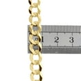 thumbnail image 6 of 14K Yellow Gold 8mm Solid Plain Curb Cuban Chain Link Necklace 26 Inches, 6 of 7