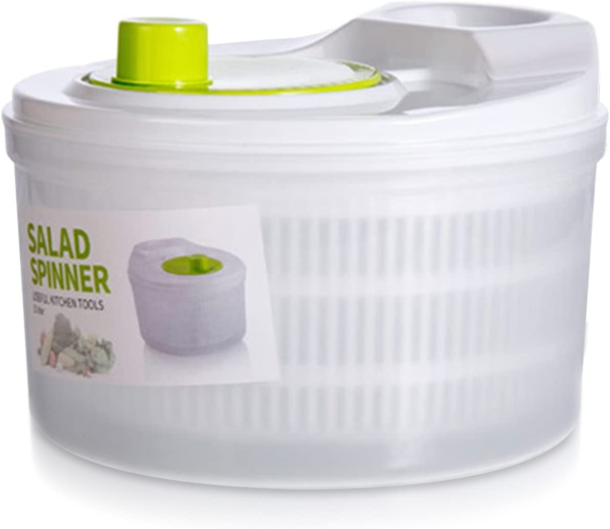 MEKBOK Capacity 3L Salad Spinner Vegetable Washer Fruit Vegetable Bowl