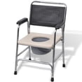 thumbnail image 4 of vidaXL Commode Chair Steel Black, 4 of 5