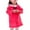 Red, variant on Hontri Raincoat Kids Kids Hooded Button Down Long Jacket Bow Rainwear Lightweight Raincoat Raincoats for Children Blue
