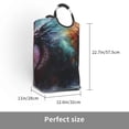 thumbnail image 3 of Lsque Colorful Ink Style Dragon Laundry Basket, Laundry Hamper, Dirty Clothes Hamper for Laundry, Collapsible, Waterproof Laundry Baskets with Aluminum Handles for Laundry, Dorm, Family, 3 of 6