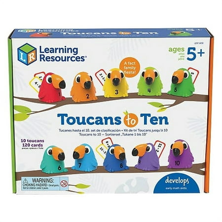 UPC: 0765023054583 | Learning Resources Toucans to 10 Sorting Set Counting & Sorting Early Math Skills Toy Ages 5+