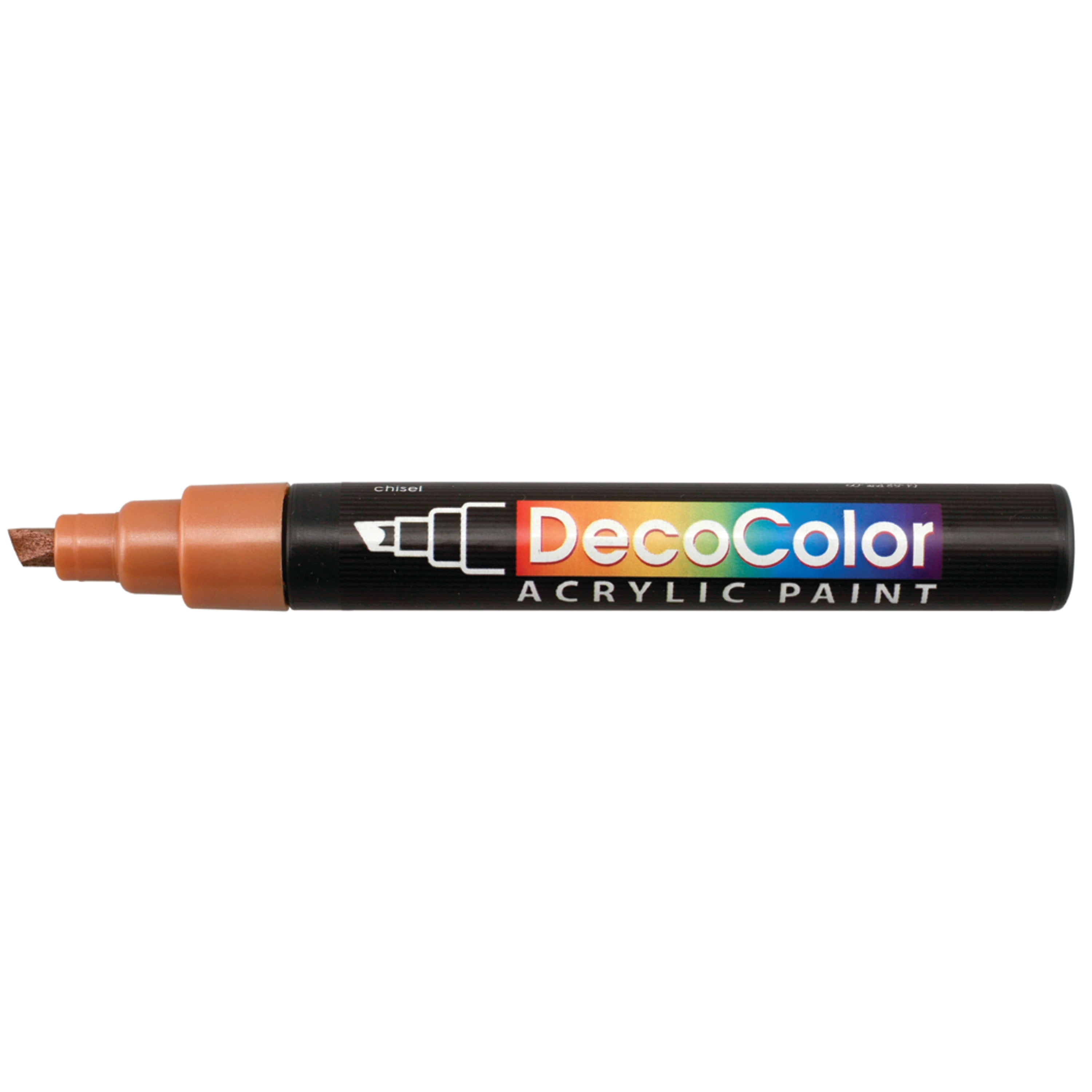 Uchida DecoColor Acrylic Paint Marker, Chisel, Brown
