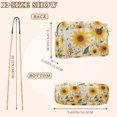 thumbnail image 4 of FORMRS Women Crossbody Purse with Chain Strap Vegan Leather Shoulder Handbag, Beige Sunflowers, 4 of 7