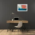 thumbnail image 3 of Aledanda 24x17 White Modern Wood Framed Museum Art Print Titled - Reflections of Burano IV, 3 of 4