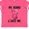 thumbnail image 4 of Inktastic Nonni Loves Me Granddaughter Kitty Cat Girls Toddler T-Shirt, 4 of 5