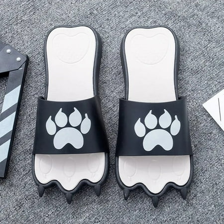 

CoCopeanut Cute Cat Paw Slippers for Female Indoor Bathroom Ladies Shoes Flips Couples Summer Outdoor Cuddy Cartoon Slides Sandals Slipper
