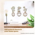 thumbnail image 5 of 3 Pcs Metal Flowers Wall Arts Minimalist Floral Decor Flowers Boho Wall Art Sculptures for Home Bedroom Kitchen Living Room Decor, 5 of 9