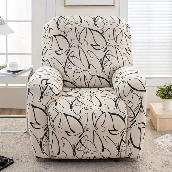 Lavish Cover Premium Waterproof Non-Slip Recliner Chair Covers, Washable Furniture Protector for Kids, Pets(Auspicious, Multicolor)