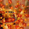 thumbnail image 4 of Fall Garland with Pumpkin Lights Halloween Fall Decorations, 4 of 5