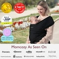 thumbnail image 5 of Momcozy Baby Wrap Carrier, Easy to Wear Infant Carrier Slings, Lightweight Adjustable Hands Free Baby Sling, for Newborn to Toddler 8-35 lbs, 5 of 11