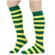 thumbnail image 1 of Calcetines de invierno cálidos a rayas hasta la pantorrilla y hasta la rodilla para mujer y hombre, calcetines universales hasta la pantorrilla, calcetines de algodón para mujer., 1 of 3