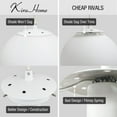 thumbnail image 2 of Kira Home Ceres 12" Mid Century Modern Globe Pendant Light, Minimalist White Frosted Glass Orb Hanging Lamp, Cool Brass, 2 of 8
