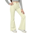 thumbnail image 5 of CAIVO Girls Casual Solid Color Flare Leg Pants For Kids Easy Comfort Everyday Wear Relaxed Fit Classic Trousers, 5 of 7