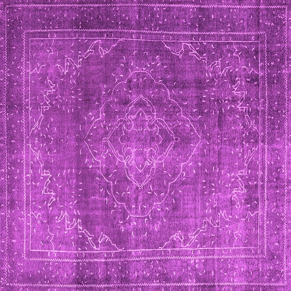 Ahgly Company Indoor Square Persian Pink Traditional Area Rugs, 5' Square