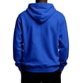 thumbnail image 4 of Zorvxlyn Fleece Hoodie Men Dropp Shoulder Oversized Men Hoodie Sweatshirts Winter Flannel Streetwear Men's Fashion Hoodies & Sweatshirts with Pocket Royal Blue XXL, 4 of 4