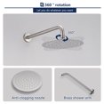 thumbnail image 5 of HOMELODY Shower Faucet Set with valve Brushed Nickel 10 inch Rainfall Shower Head System Brushed Nickel, 5 of 11