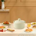 thumbnail image 4 of LOVEVER Bol à Soupe Ramen Bol Rond Ramequin Plat de Four Tasses Rôtissoire avec Couvercle Bol Polyvalent Tasse en Porcelaine Multifonction Céramique, 4 of 5