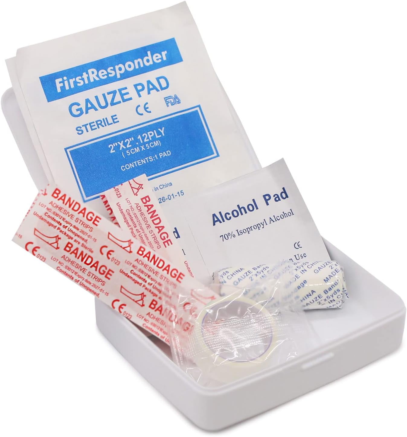 DMI Mini 20-Piece First-Aid Kit, 10 Kits (200 total pieces)