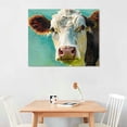 thumbnail image 2 of Orinice  Colorful Quirky Cow Poster Print by Nan,  16x12in, 2 of 6