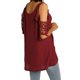 thumbnail image 5 of SAYOO Camiseta de mujer , camisola hueca con decoración de cremallera, ropa de verano SAYOO  Sexy, 5 of 8
