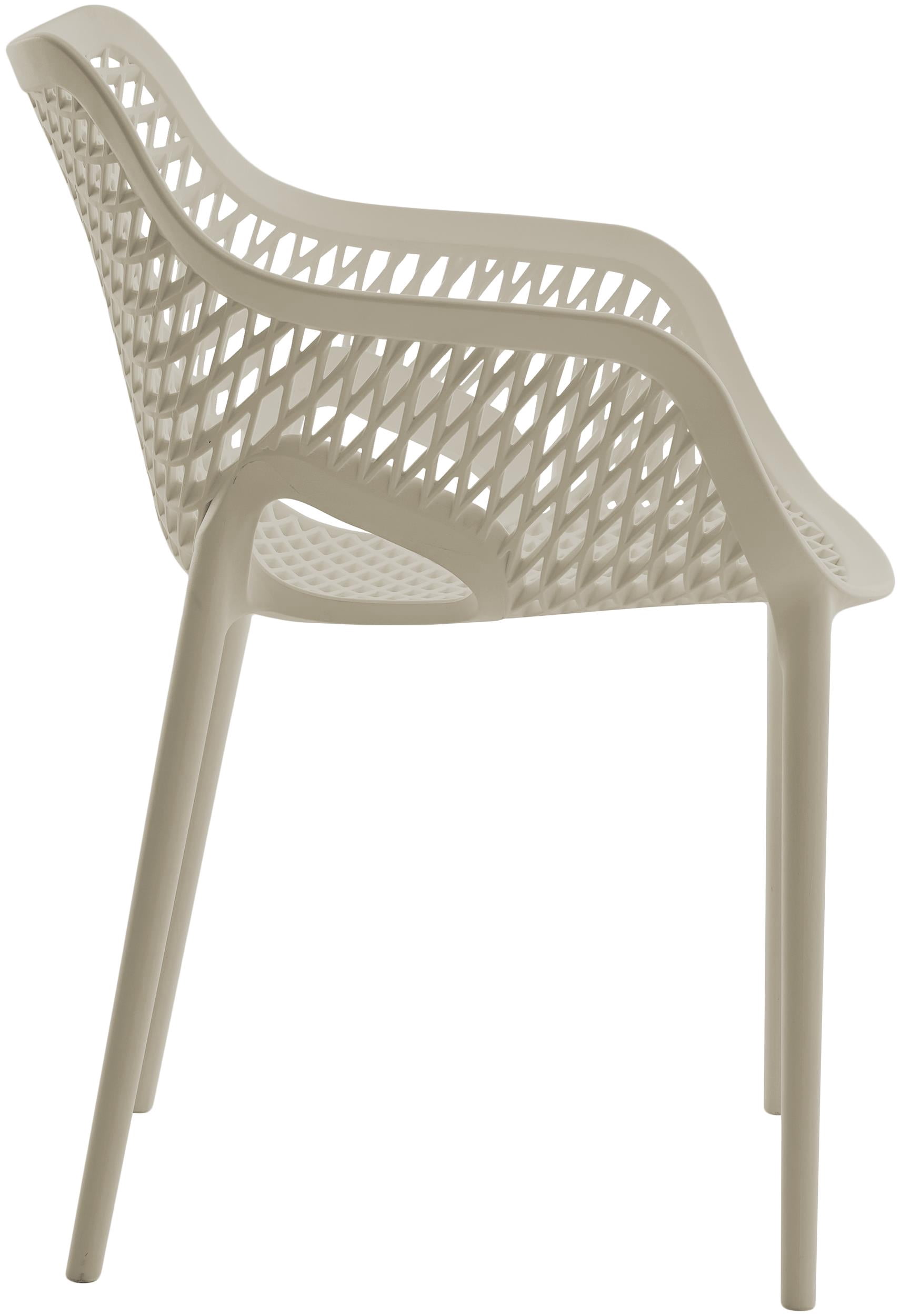 Meridian Furniture Mykonos Taupe Outdoor Patio Dining Chair (Set of 4)
