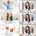 thumbnail image 4 of BouPower Vanity Desk with LED Lights Mirror & Power Outlet,Makeup Vanity Table Set with Storage Drawers & Stool, Dressing Table for Women Girls Bedroom, 4 of 6