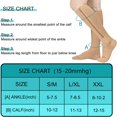 thumbnail image 4 of MesaSe 2 Paires Bas de Compression à Fermeture Éclair 15-20 mmHg Bas de Compression à Bout Fermé pour Femmes et Hommes, 4 of 6