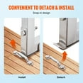 thumbnail image 5 of VEVOR Aluminum Dock Ladder Boat Dock Ladder Removable 4 Steps with 500lbs Load, 5 of 9