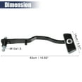thumbnail image 3 of Unique Bargains Automatic Power Brake Pedal Replacement Fit for Ford for Mustang 1967-1969 Black, 3 of 6