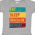 thumbnail image 4 of Inktastic Running Eat Sleep Triathlon Repeat Boys or Girls Baby Bodysuit, 4 of 5